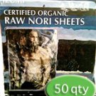Raw Organic Nori Sheets 50 qty