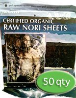 Raw Organic Nori Sheets 50 qty