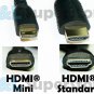 6' FT Mini HDMI to HDMI Cable Type A to C 1080p For Tablet Camcorder Camera