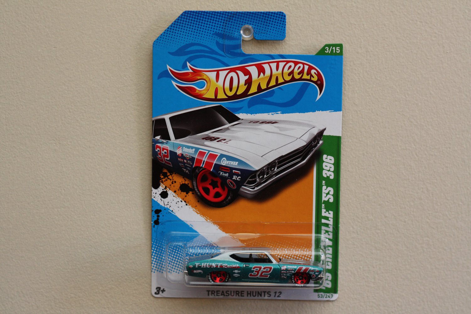 hot wheels 69 chevelle ss 396 treasure hunt