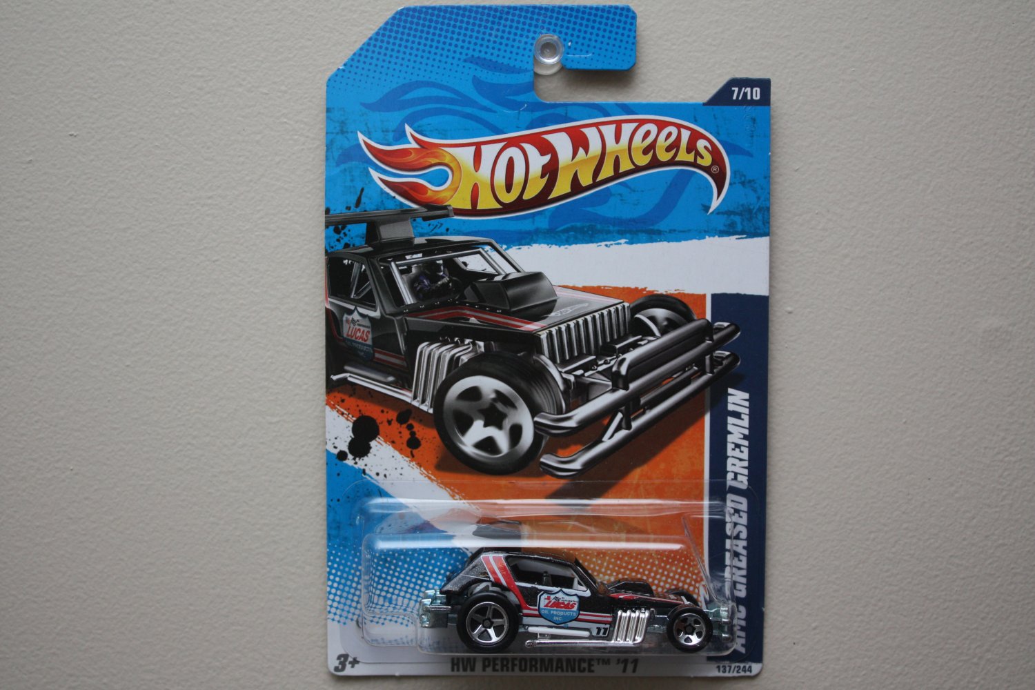 Hot Wheels 2011 HW Performance ERROR AMC Greased Gremlin.