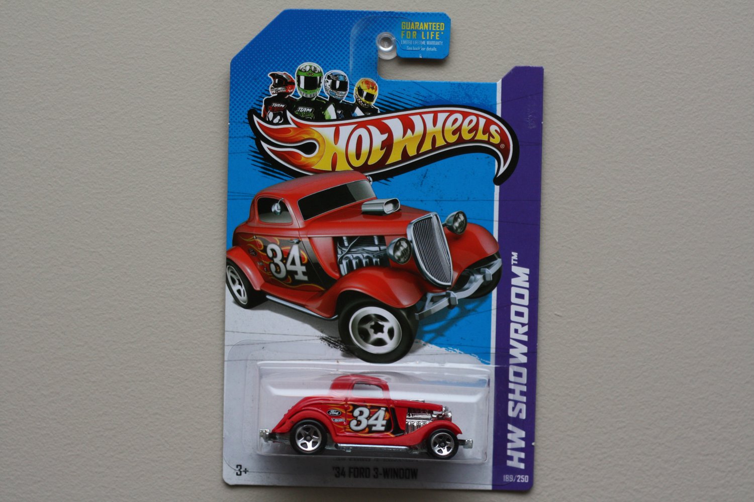 Hot Wheels 2013 HW Showroom '34 Ford 3Window (red Kmart