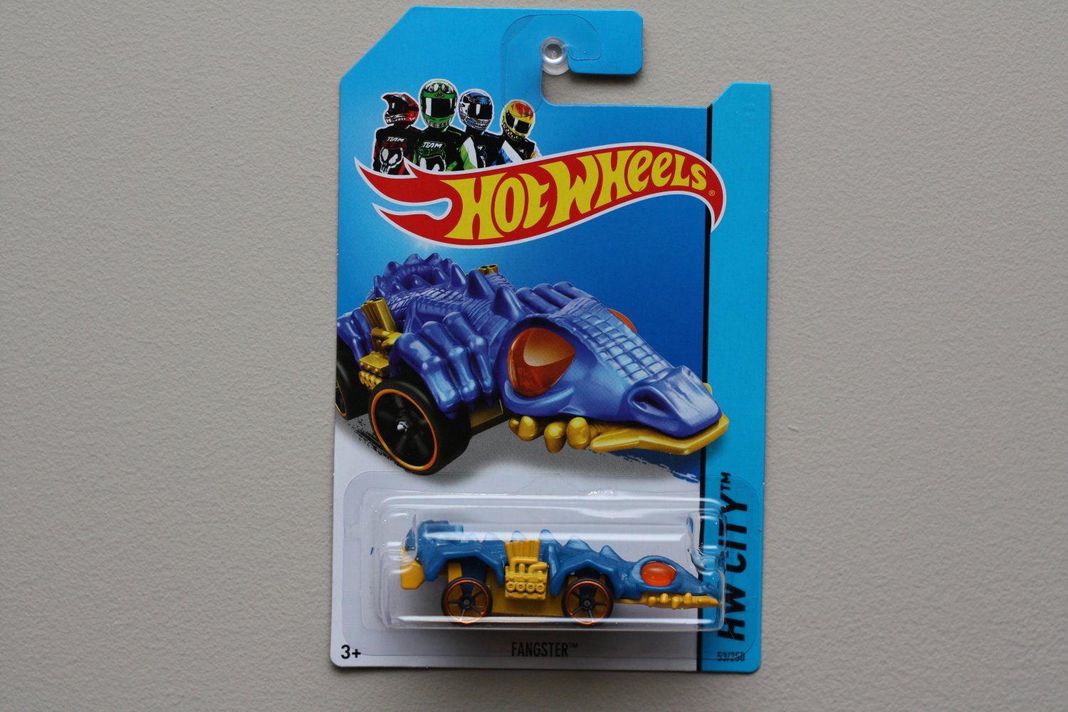 Hot Wheels 2014 HW City Fangster (blue) (Treasure Hunt)