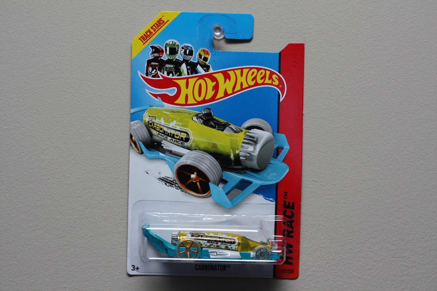 Hot Wheels 2014 HW Race Carbonator (yellow/turquoise) (bottle opener)