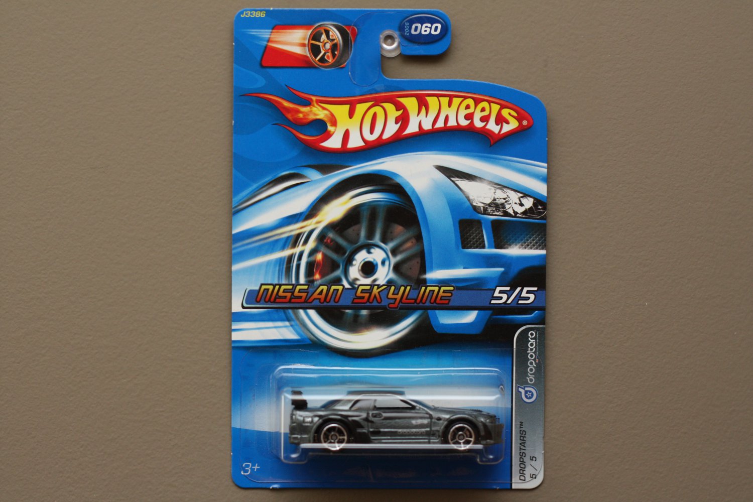 Hot Wheels 2006 Dropstars Nissan Skyline Gt R R32 Grey Faster Than