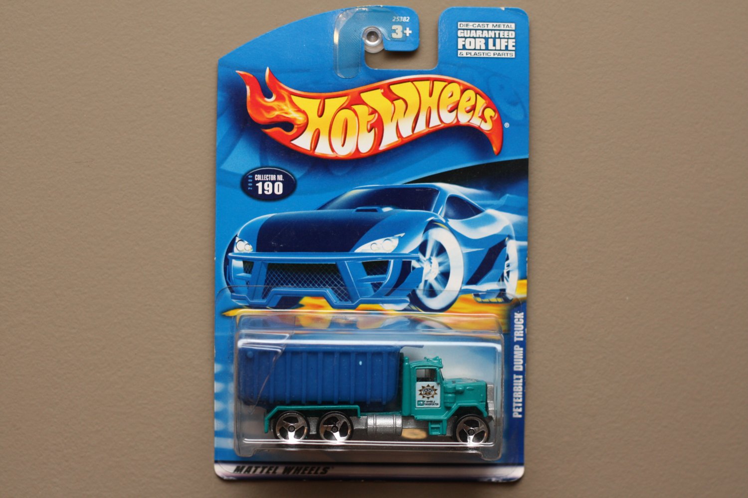 Hot Wheels 2000 Collector Series Peterbilt Dump Truck (teal/blue)