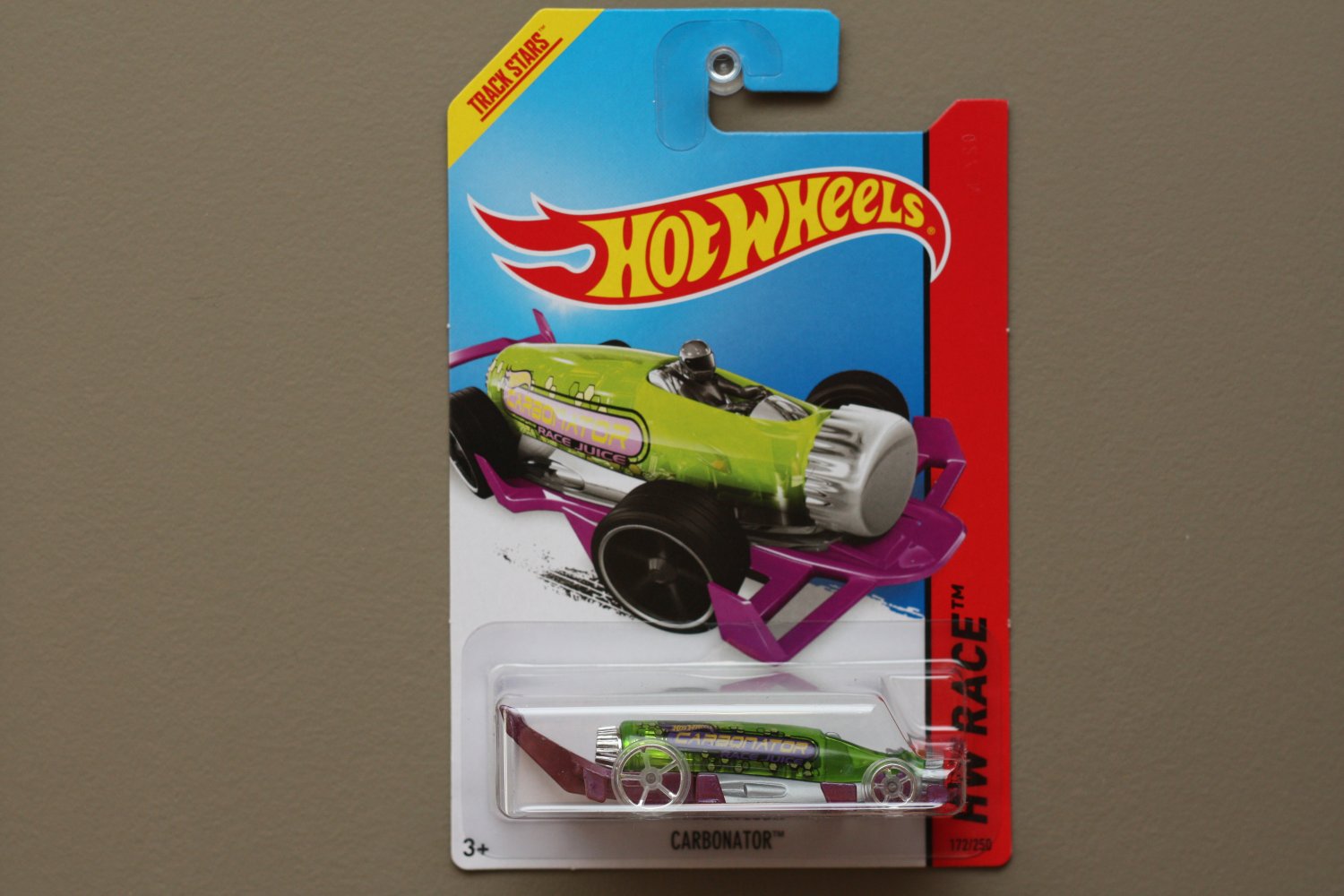 Hot Wheels 2014 HW Race Carbonator (green/purple) (bottle opener)