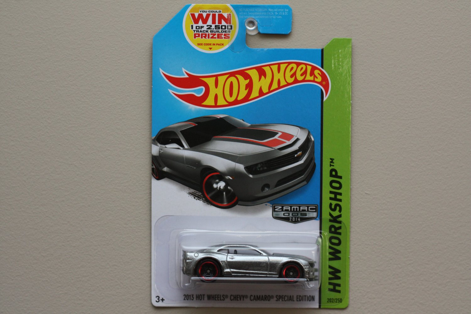Hot Wheels 2014 HW Workshop 2013 Hot Wheels Chevy Camaro Special Ed. (ZAMAC silver - Walmart Excl.)