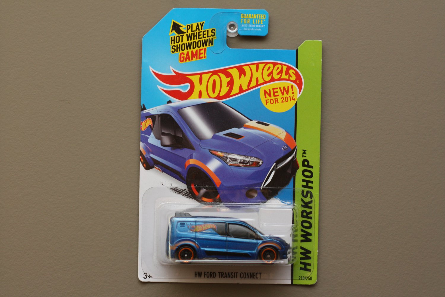 Hot Wheels 2014 HW Workshop HW Ford Transit Connect (blue) (SEE CONDITION)