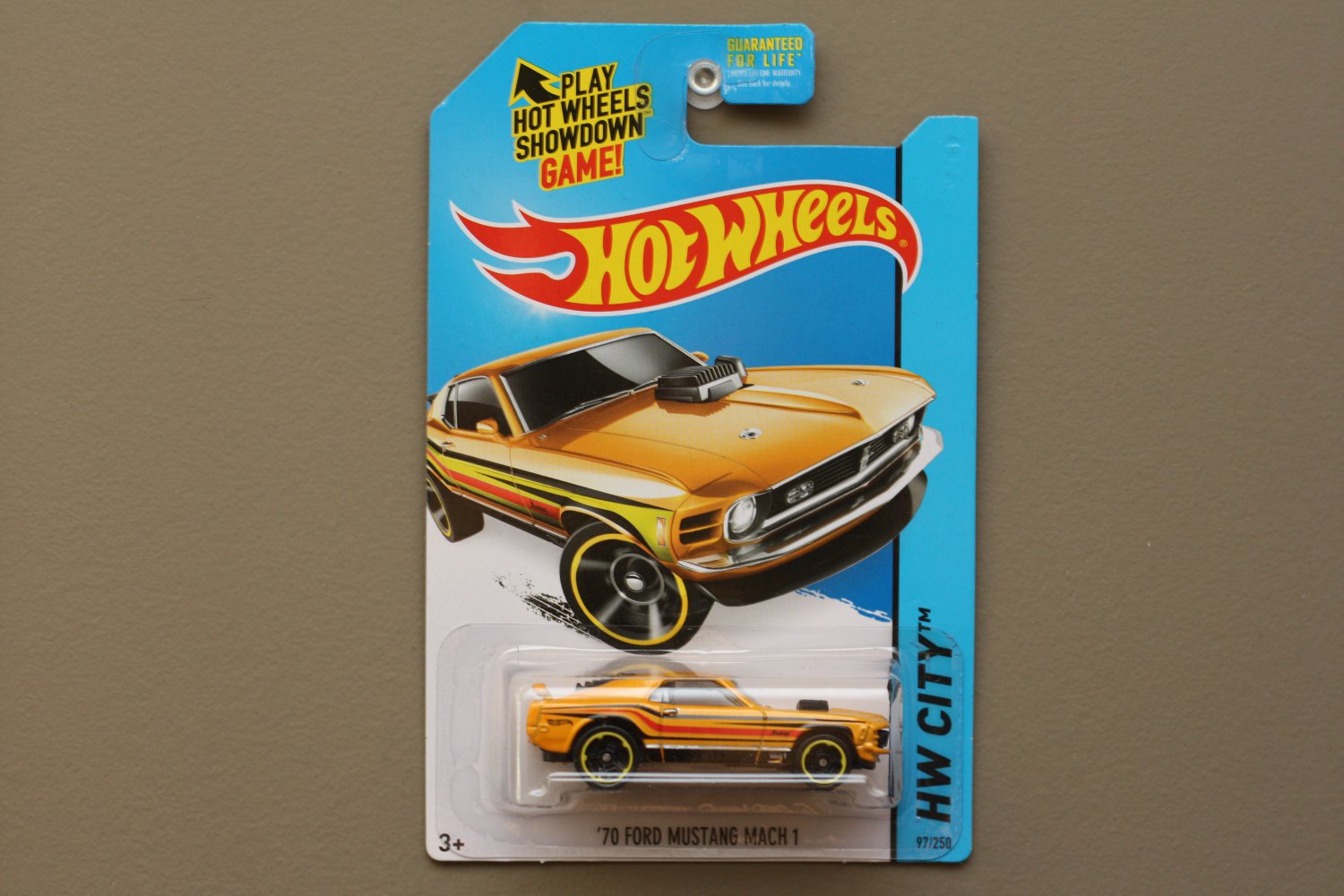 Hot Wheels 2014 Hw City 70 Ford Mustang Mach 1 Yellow