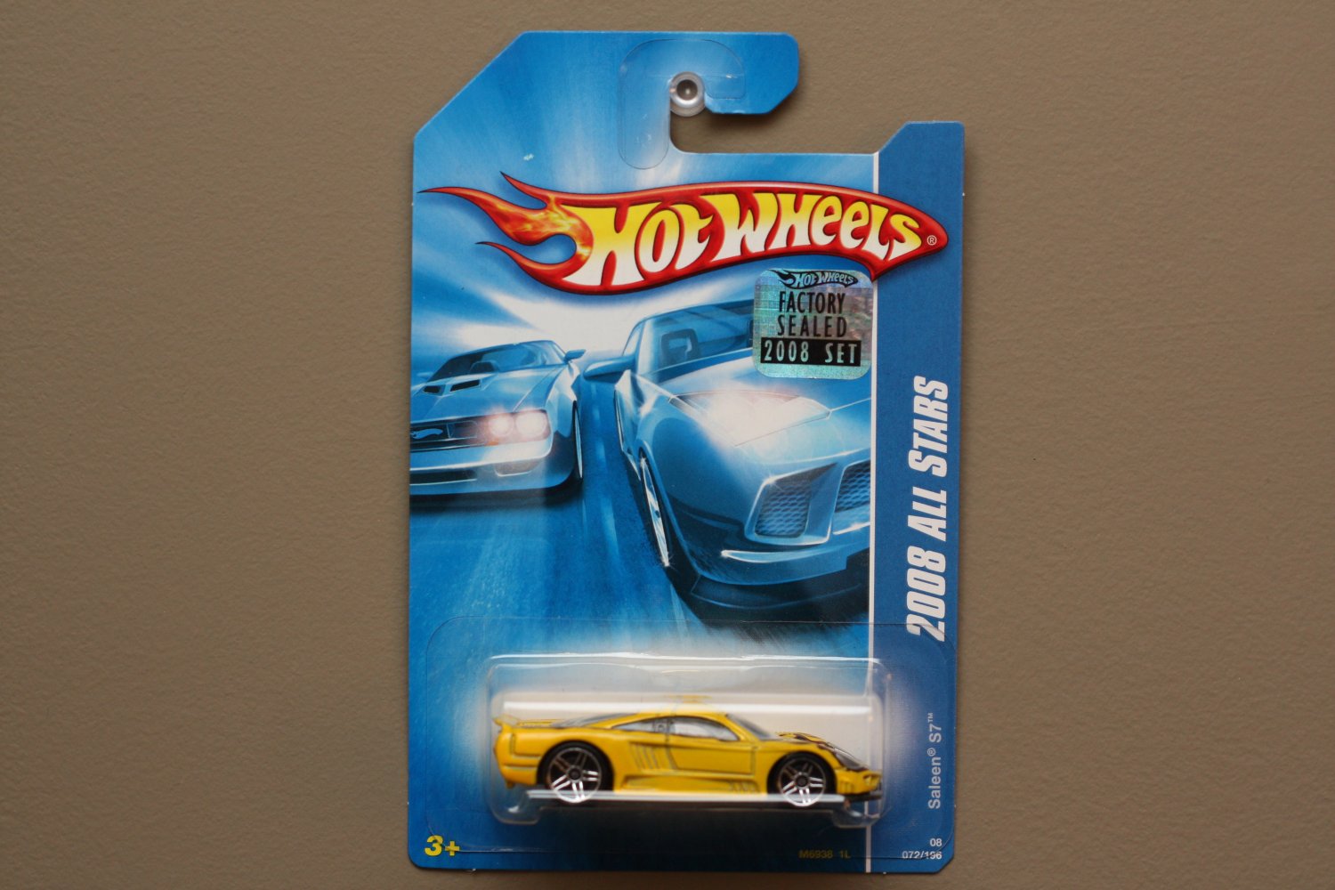 HOT WHEELS 2008 ALL STARS SALEEN S7 YELLOW FACTORY SEALED 