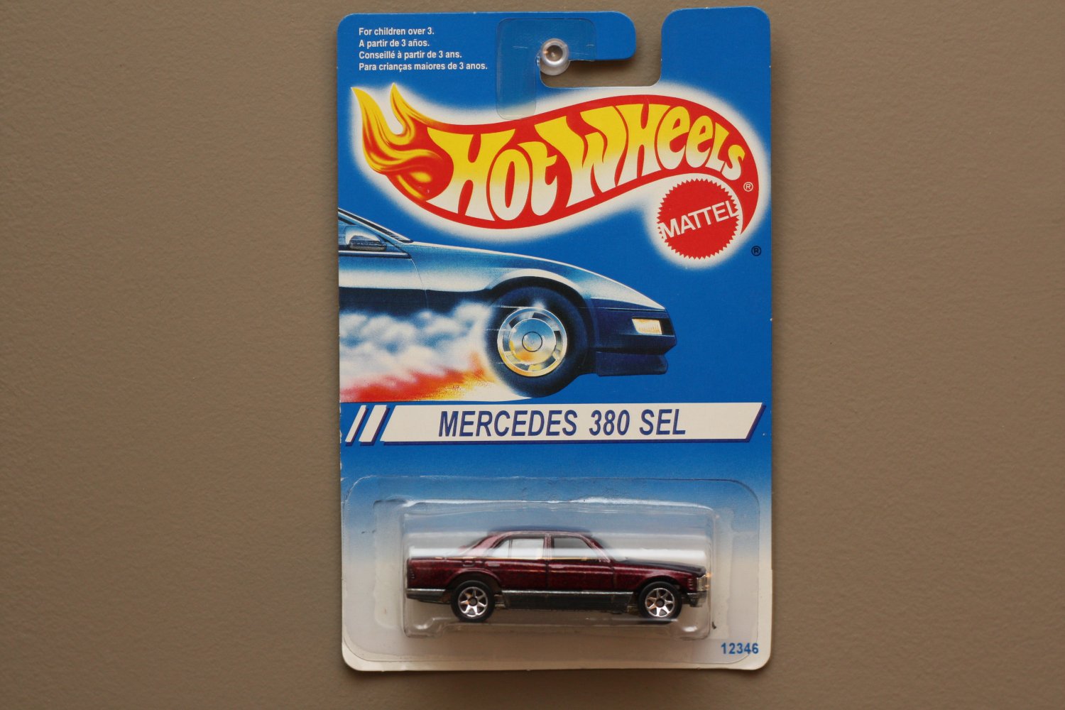 Hot Wheels 1994 Model Series Mercedes 380 SEL (burgundy) (silver 7 ...