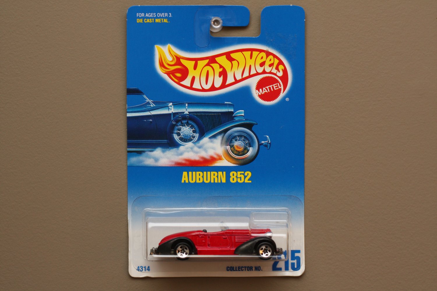 Hot Wheels 1991 Collector Series Auburn 852 (red) (SEE CONDITION)