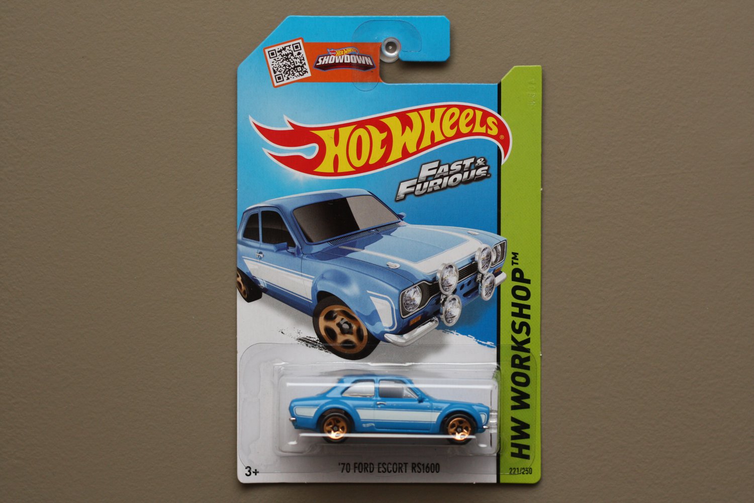 Hot Wheels 2015 1970 Ford Escort Rs1600 Fast and Furious 