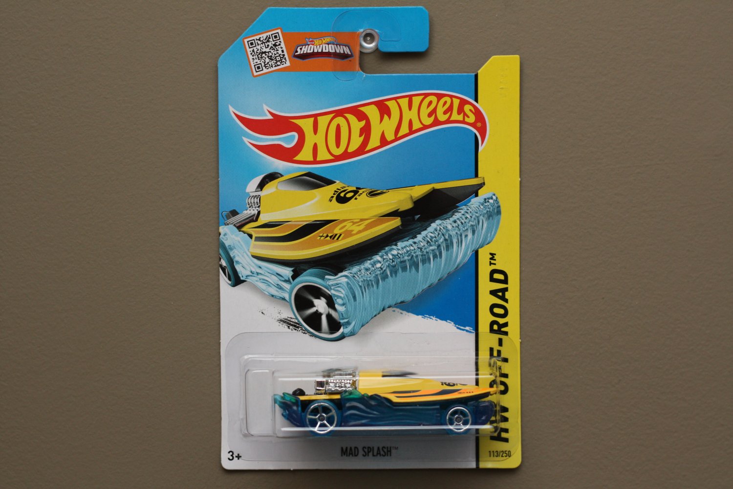 Hot Wheels 2015 HW Off-Road Mad Splash (yellow/blue) (Treasure Hunt) .