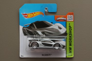 2015 Hot Wheels #223 HW Workshop McLaren P1 silver 