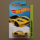 Hot Wheels 2015 HW Workshop '14 Corvette Stingray (yellow) (SEE CONDITION)
