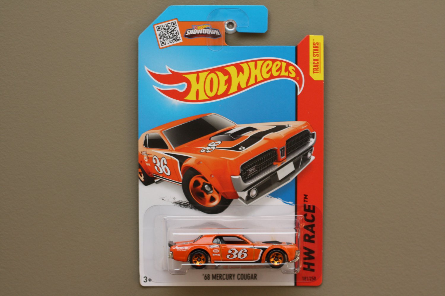 Hot Wheels 2015 Hw Race 68 Mercury Cougar Orange