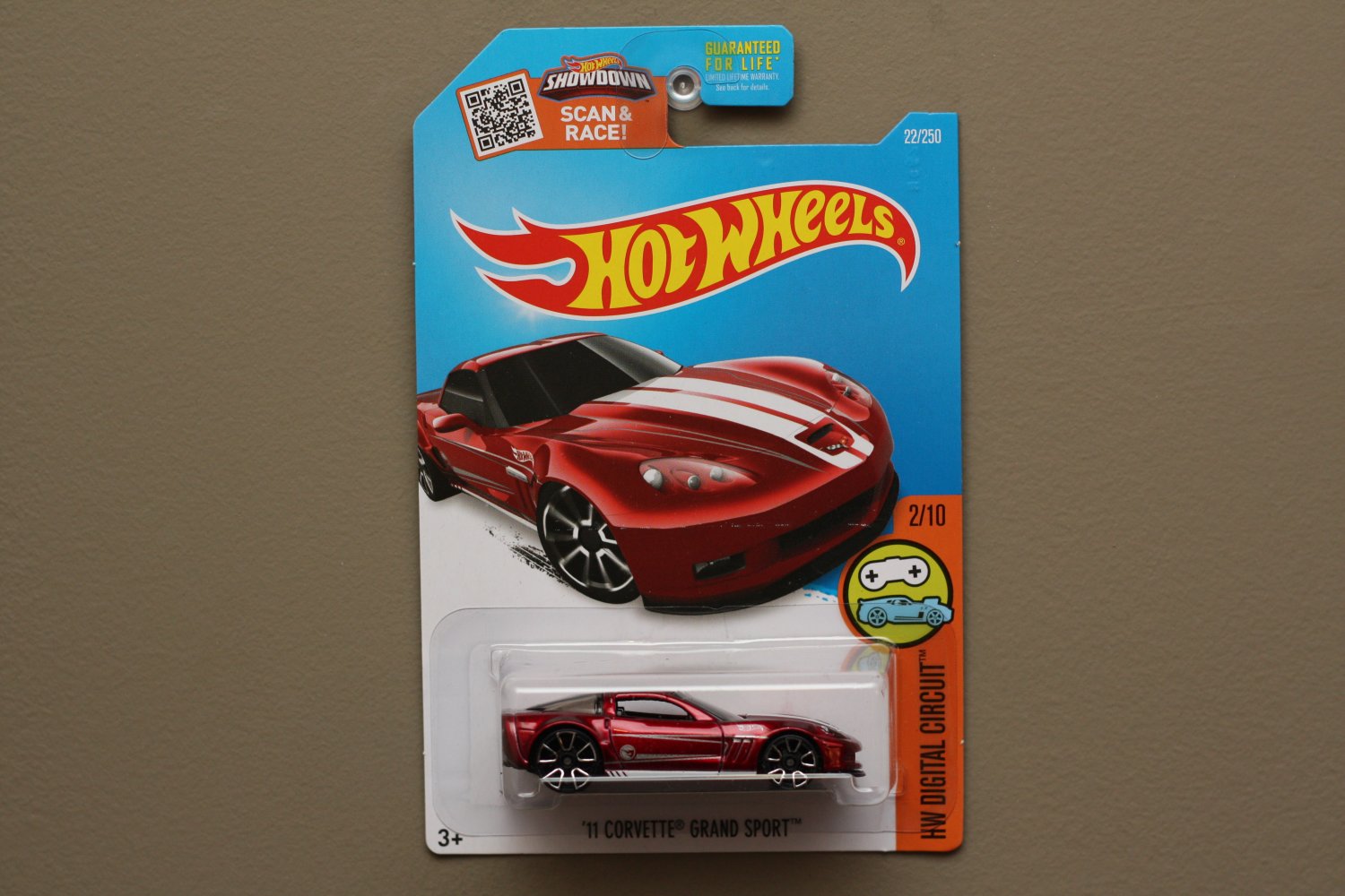 Hot Wheels 2016 HW Digital Circuit '11 Corvette Grand Sport (red ...