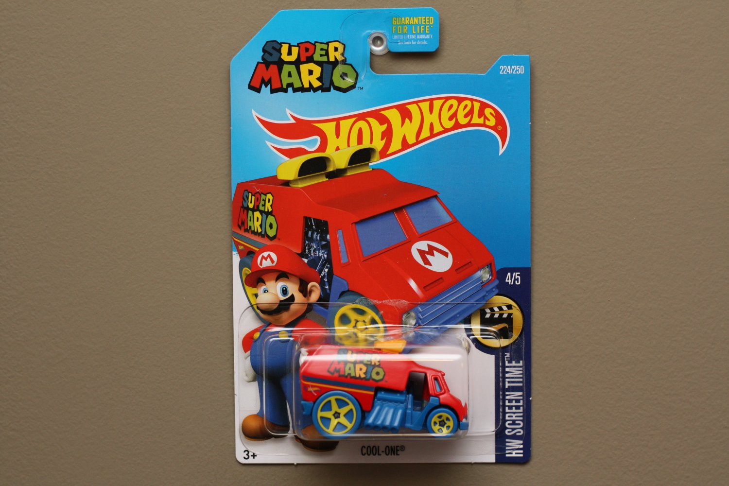 Hot Wheels 2016 HW Screen Time Cool-One (red) (Super Mario)