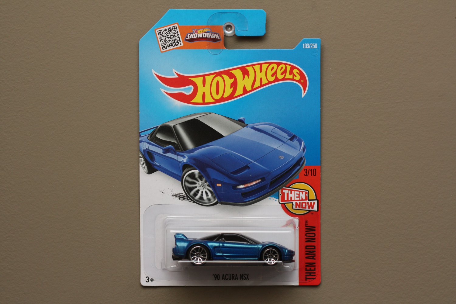 Hot Wheels 2016 Then And Now '90 Acura NSX (blue) Hot Wheels 2016 Then And Now '90 Acura NSX (blue)