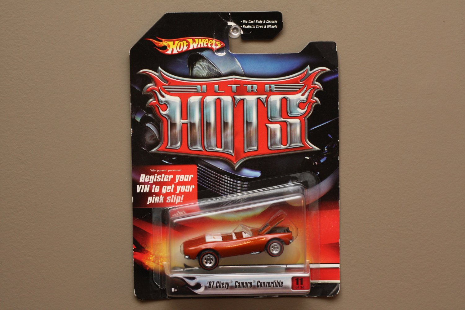 Hot Wheels 2007 Ultra Hots '67 Chevy Camaro Convertible (orange) (SEE ...