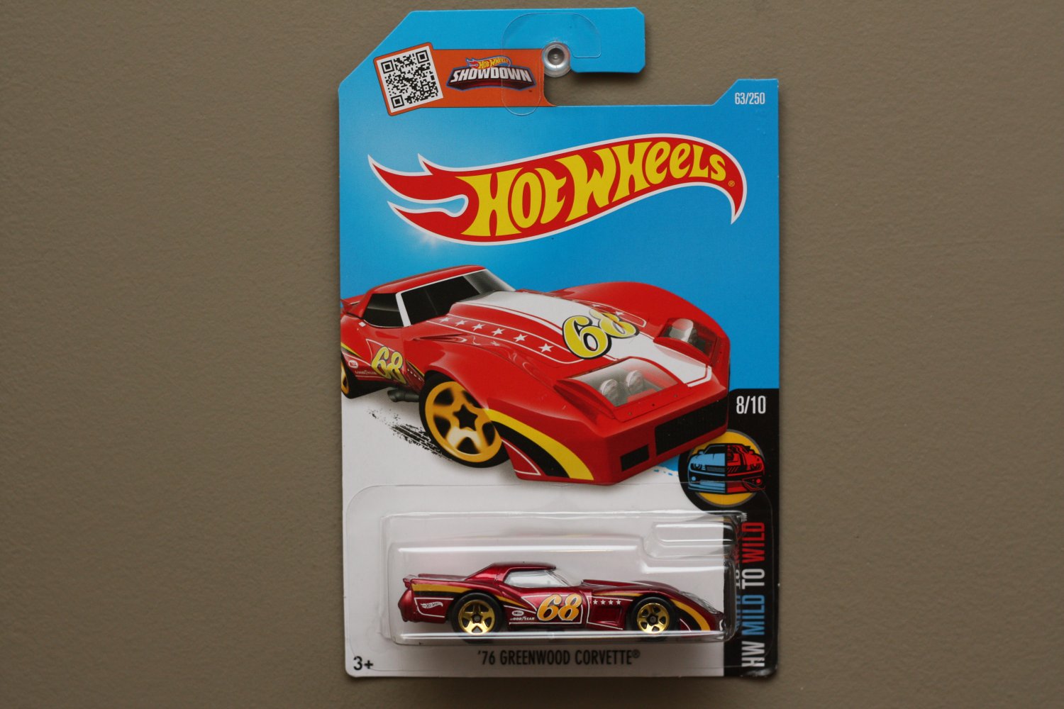 Hot Wheels 2016 HW Mild To Wild '76 Greenwood Corvette (burgundy)