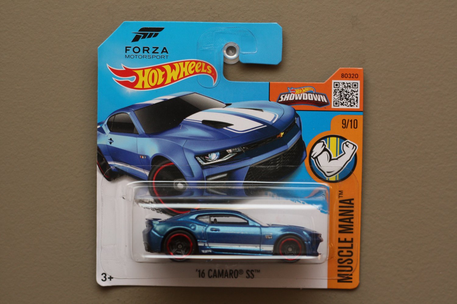 Hot Wheels 2016 Muscle Mania '16 Chevy Camaro SS (blue) (Forza Motorsport) (SEE CONDITION)