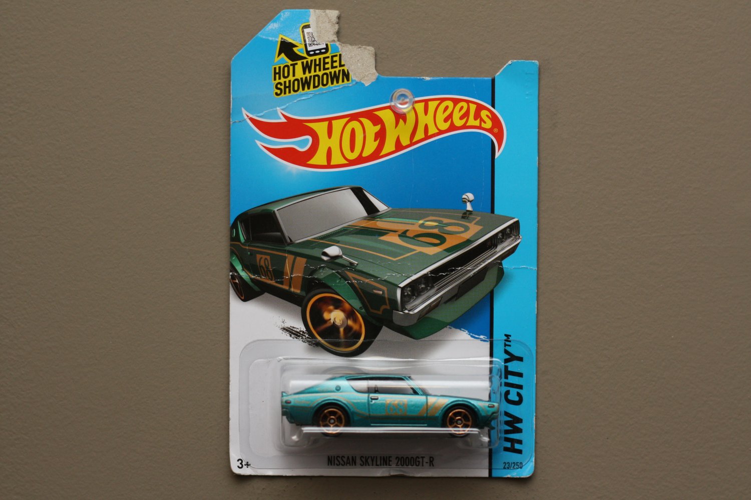 Hot Wheels 2014 HW City Nissan Skyline 2000GT-R (teal) (SEE CONDITION)