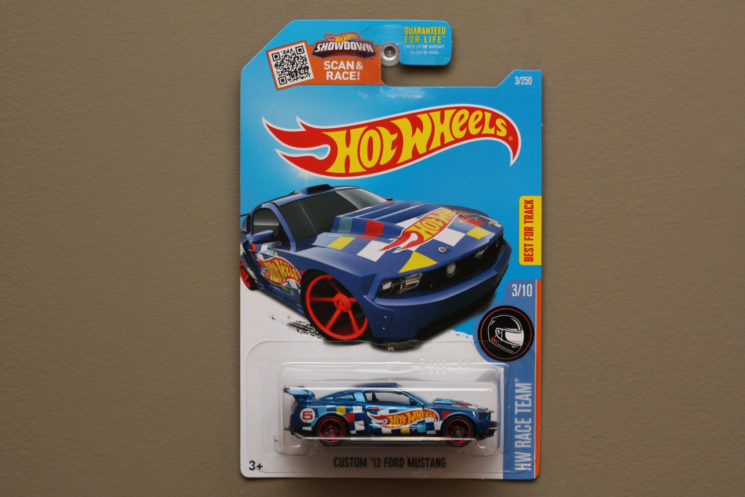 Details about   2020 HOT WHEELS ''HW RACE TEAM'' #222 = CUSTOM `18 FORD MUSTANG GT = BLUE int 