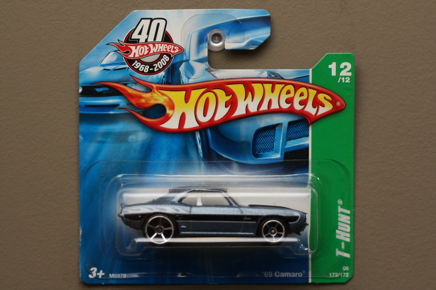 Hot Wheels 2008 Treasure Hunts '69 Camaro (steel blue)