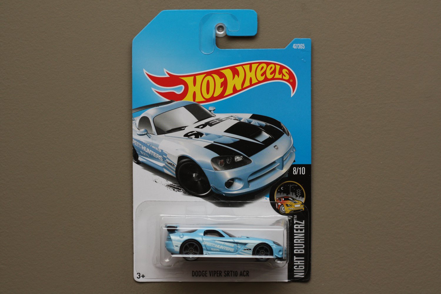 Hot Wheels 2017 Nightburnerz Dodge Viper SRT10 ACR (blue)