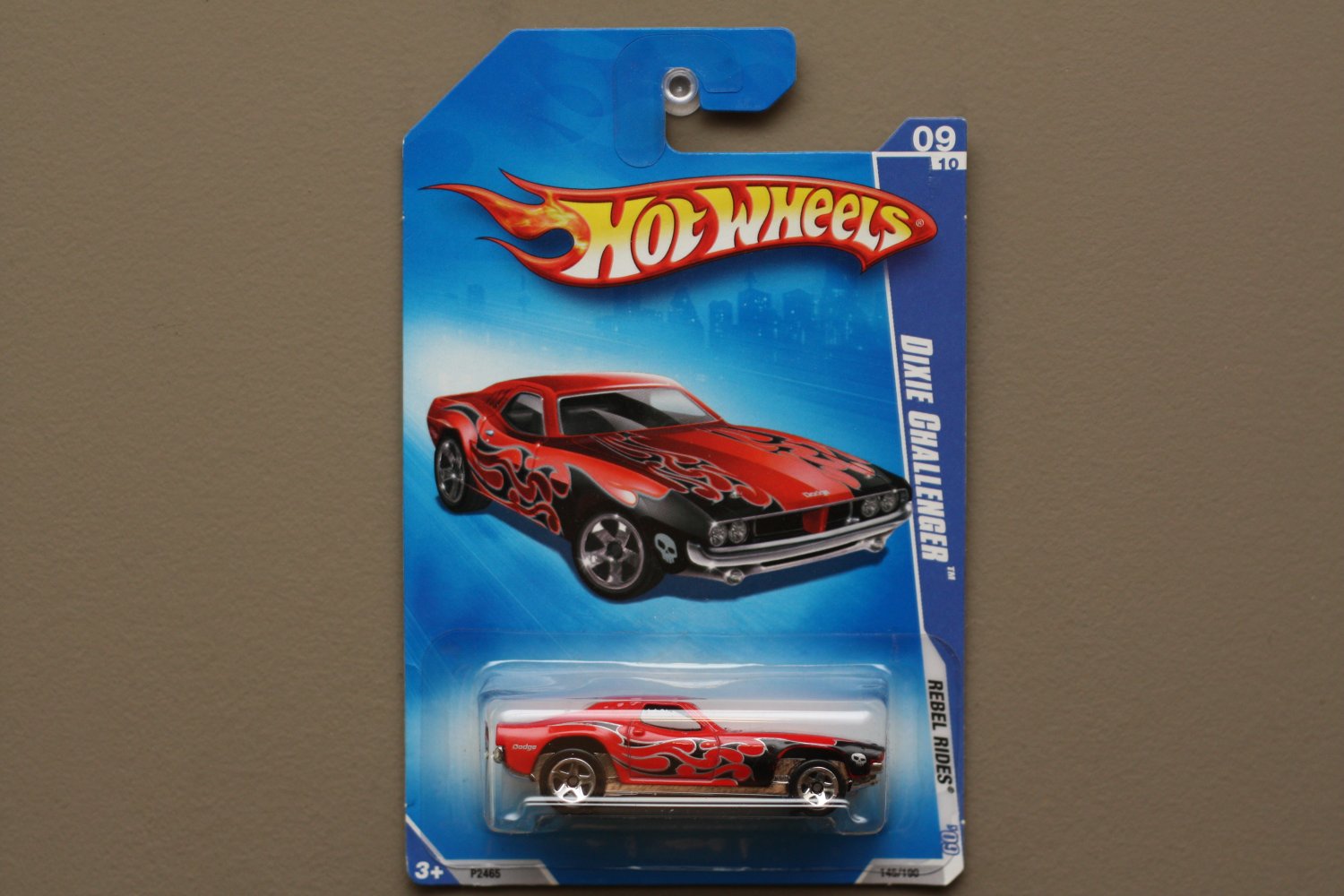 Hot Wheels 2009 Rebel Rides Dixie Challenger (red) (SEE CONDITION) .