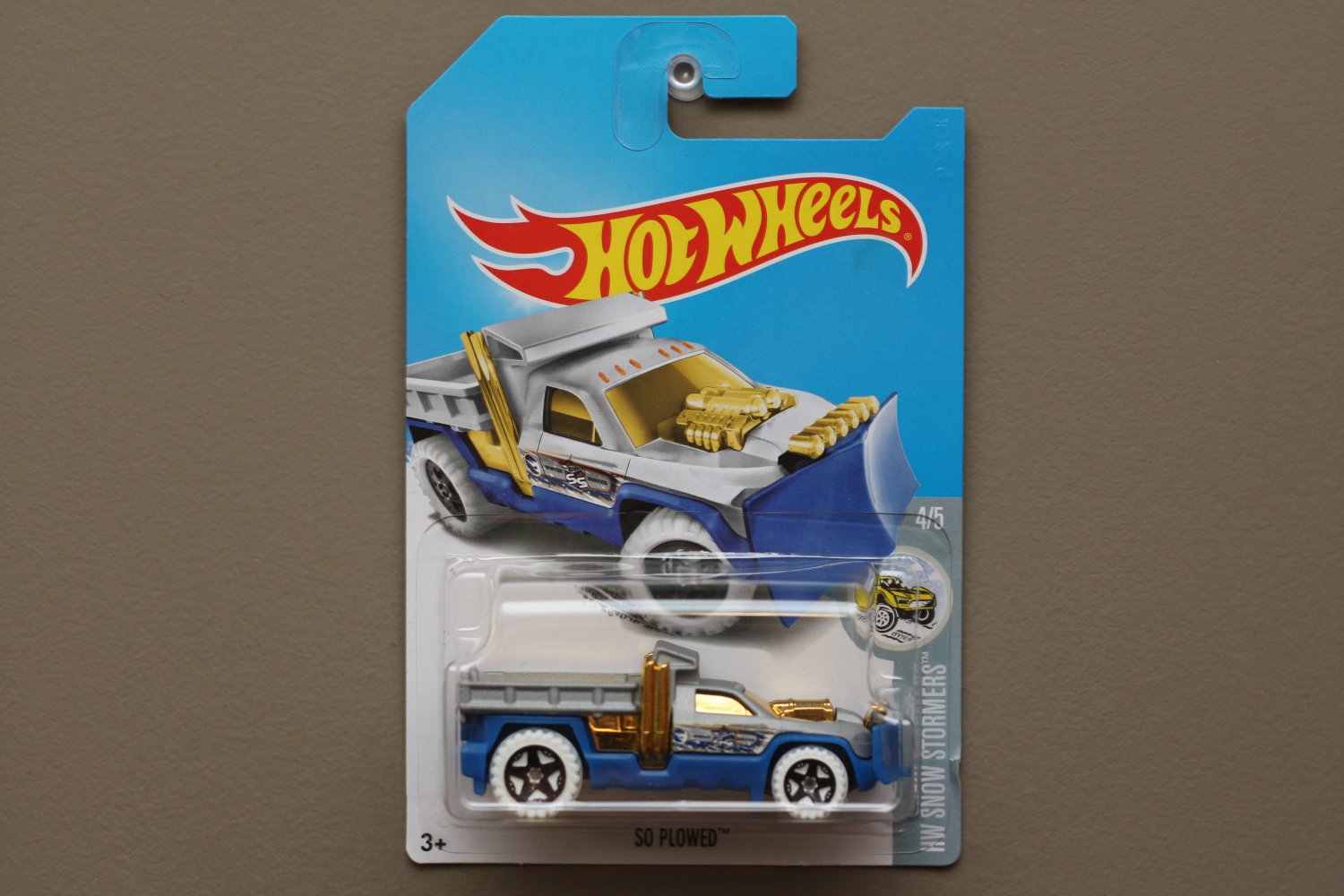 Hot Wheels 2017 HW Snow Stormers So Plowed (grey/blue) (Treasure Hunt)