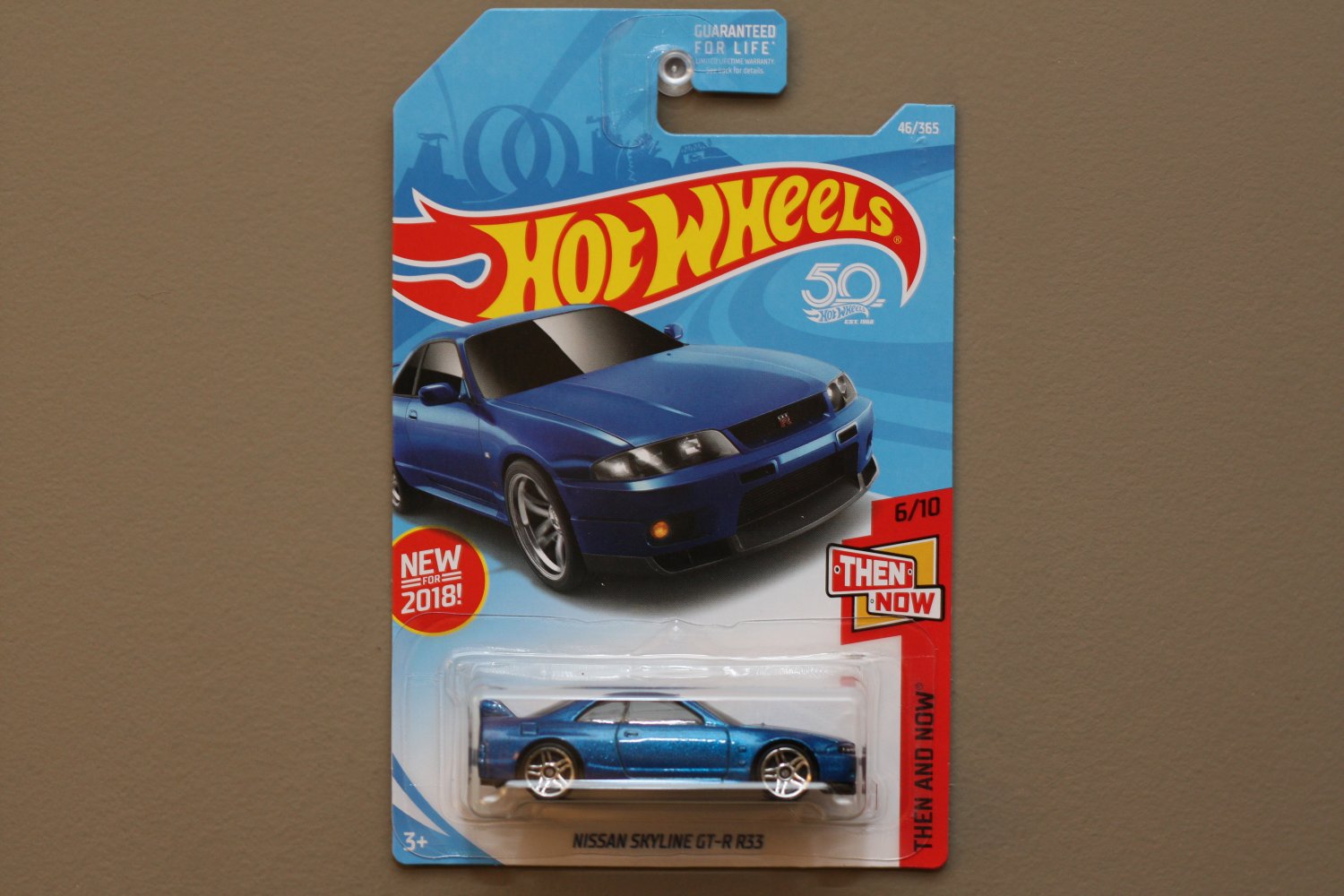 Hot Wheels 2018 Then And Now Nissan Skyline Gt R [r33] Blue