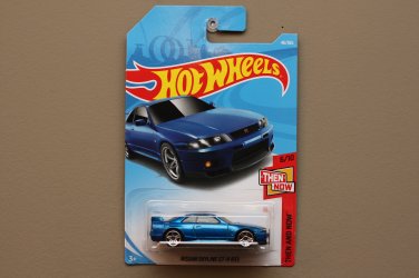 Hot Wheels 18 Then And Now Nissan Skyline Gt R R33 Blue