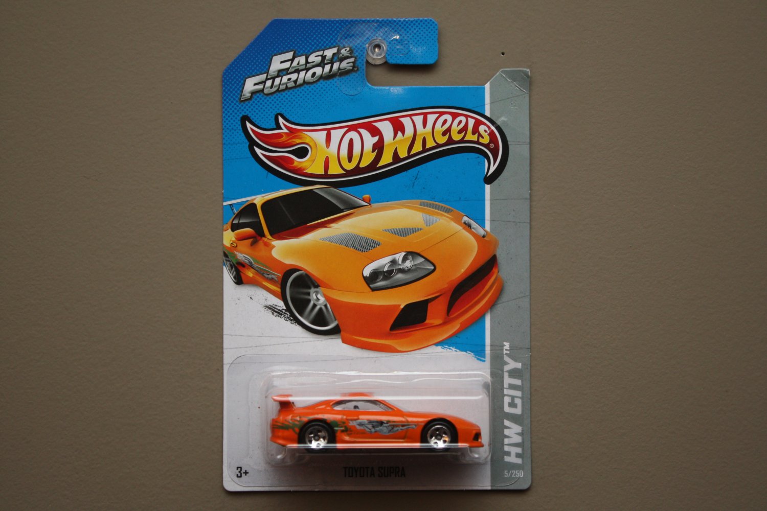 Orange Hot Wheels 2013 HW City Fast /& Furious Toyota Supra 5//250
