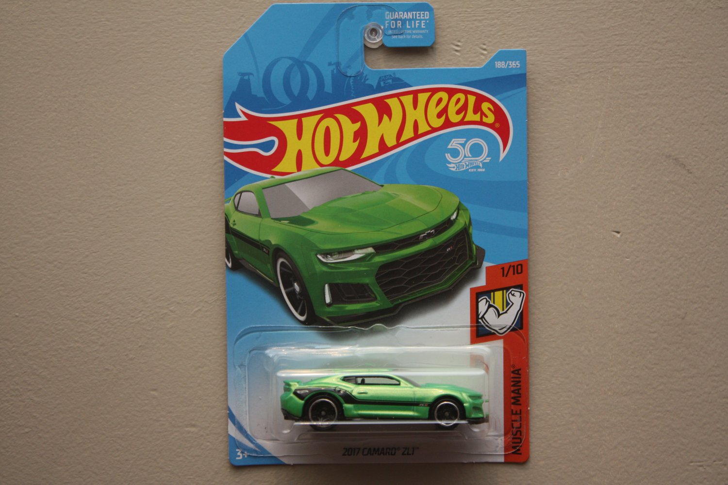 Hot Wheels 2018 Muscle Mania '17 Camaro ZL1 (green)