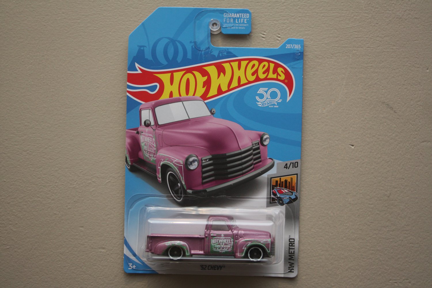 hot wheels 52 chevy pink