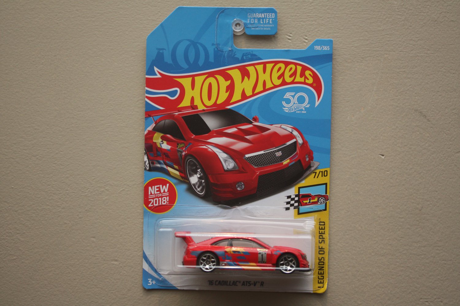 Hot Wheels 2018 Legends Of Speed '16 Cadillac ATS-V R (red) (SEE CONDITION)