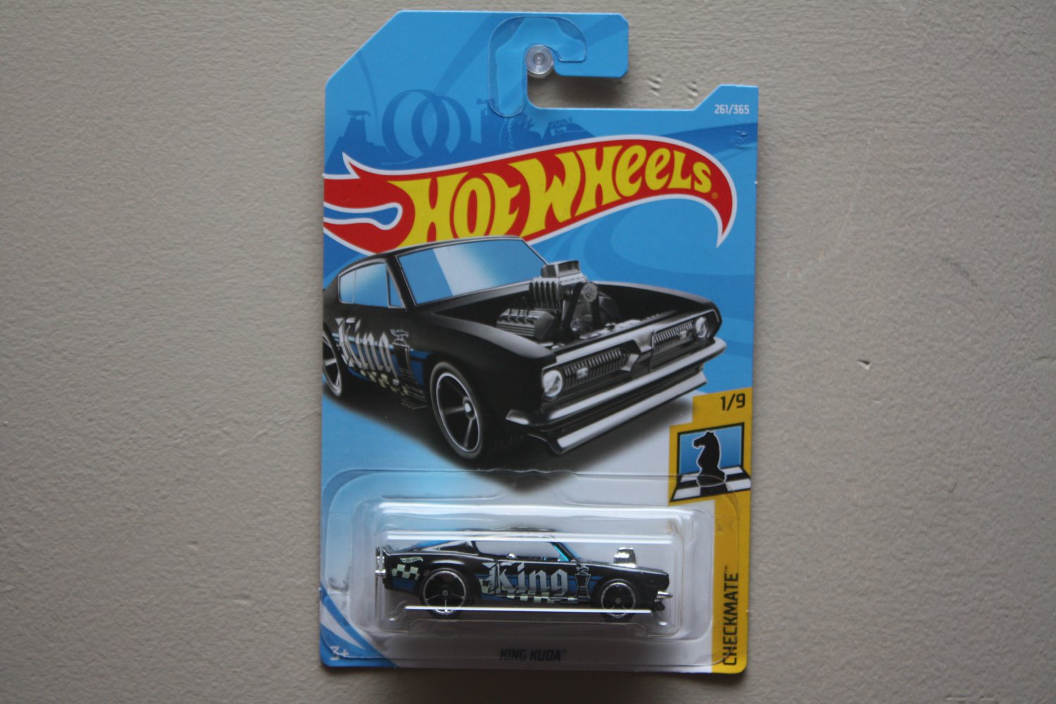 Hot Wheels Checkmate Plymouth Barracuda King Kuda Black