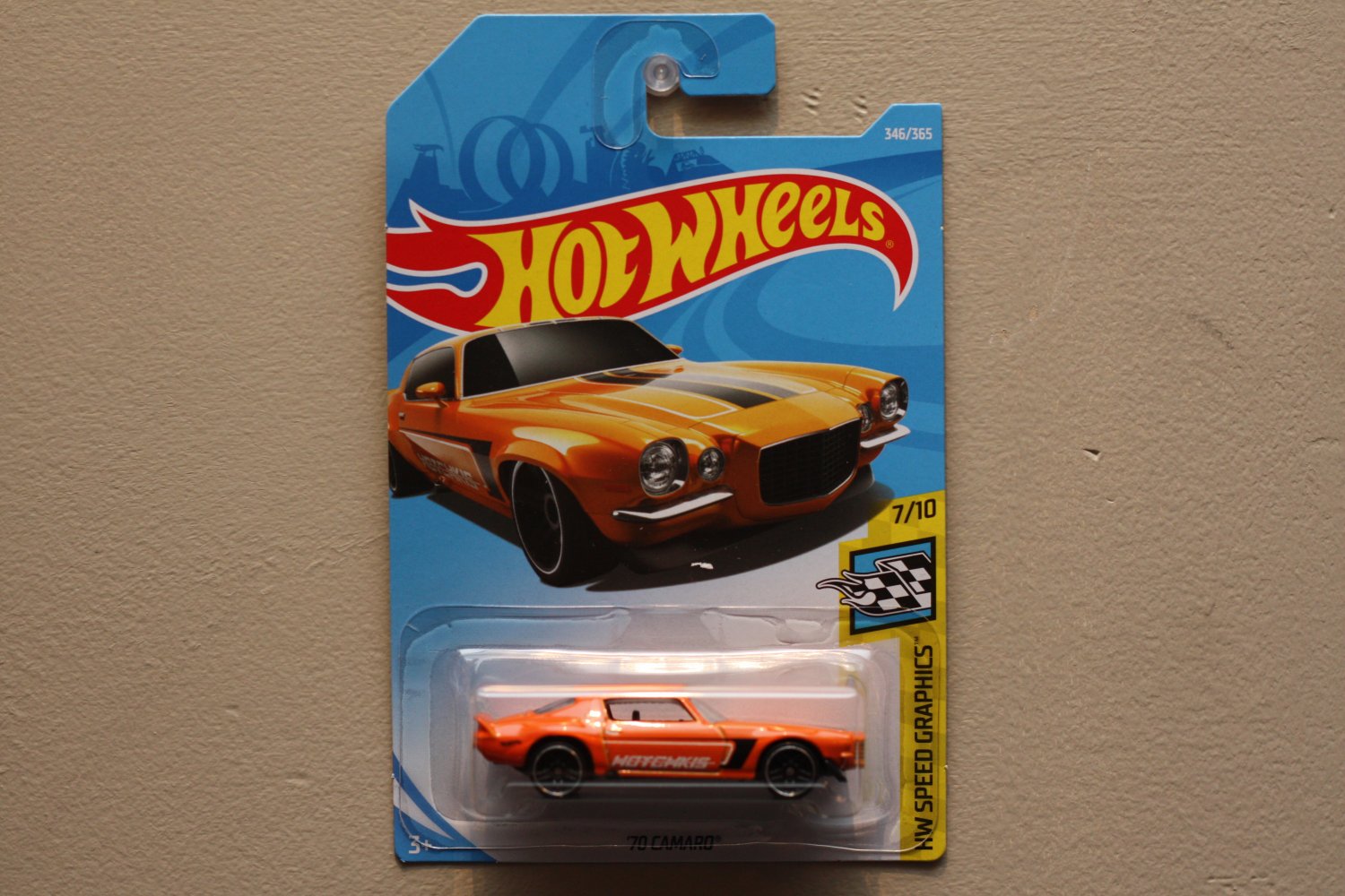 Hot Wheels 2018 Speed Graphics Series #346 '70 Camaro Orange HOTCHKIS 
