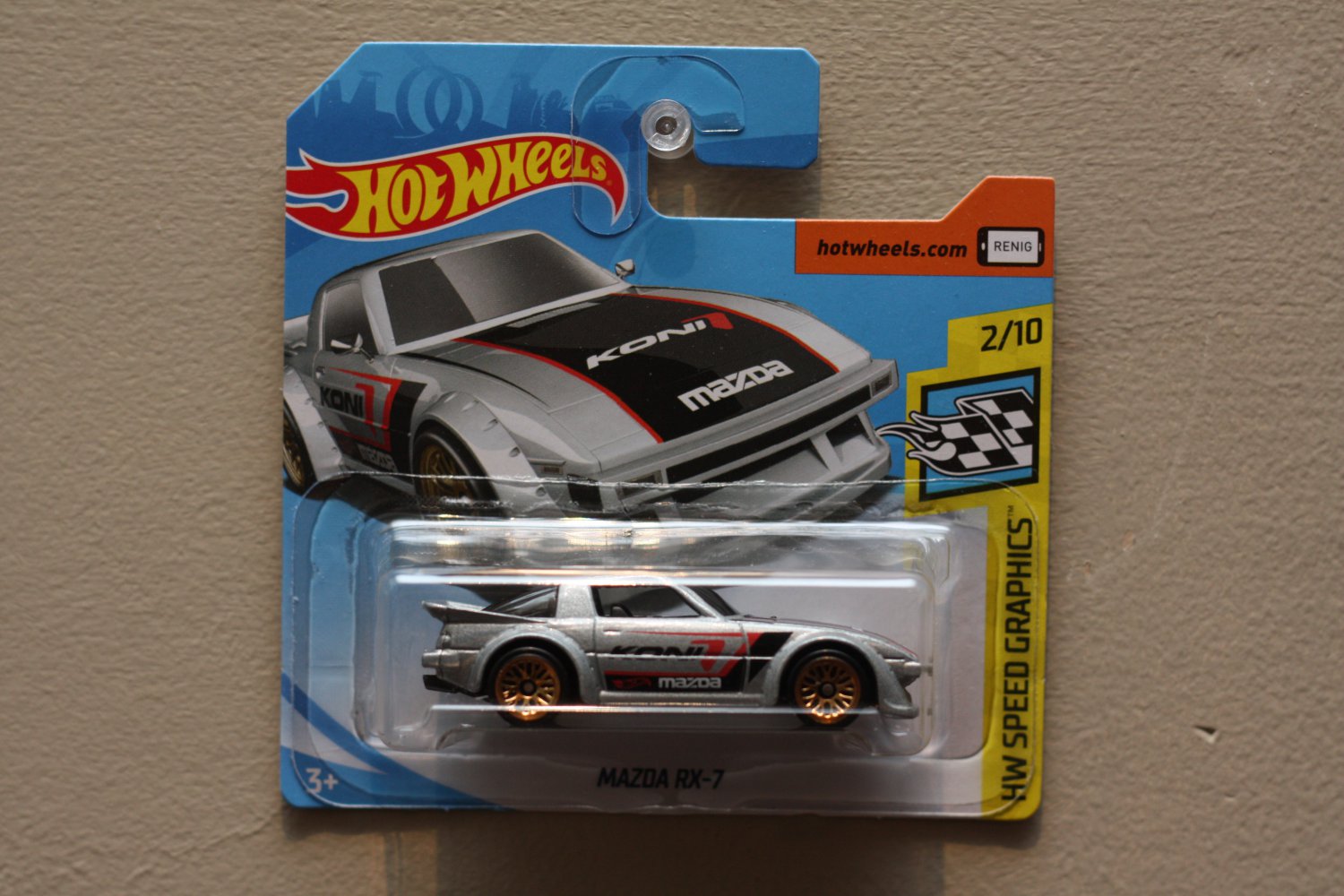 Hot Wheels 2019 HW Speed Graphics Mazda RX-7 (silver)
