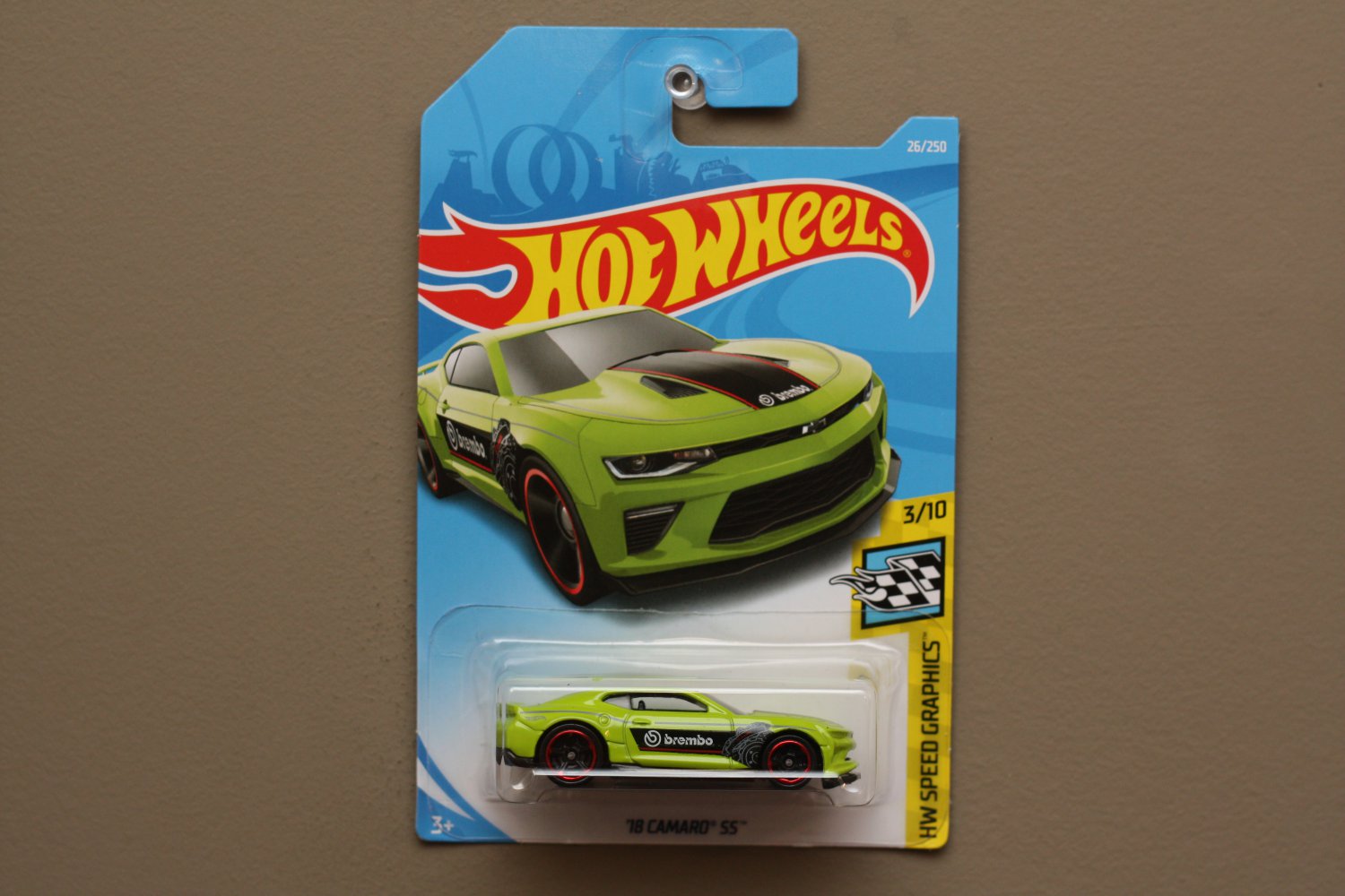[CASTING ERROR] Hot Wheels 2019 HW Speed Graphics '18 Camaro SS (green)
