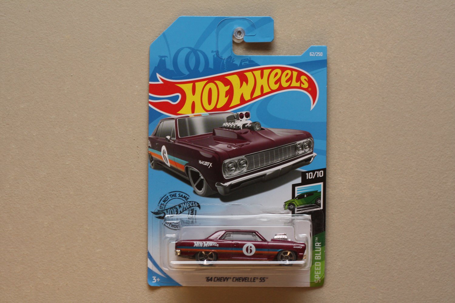 Hot Wheels 2019 Speed Blur '64 Chevy Chevelle (maroon)