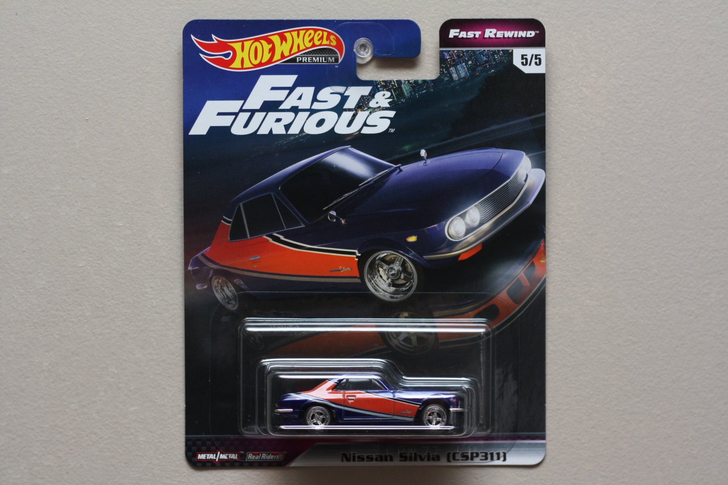 Hot Wheels 2019 Fast & Furious Premium Fast Rewind Nissan Silvia [CSP311]