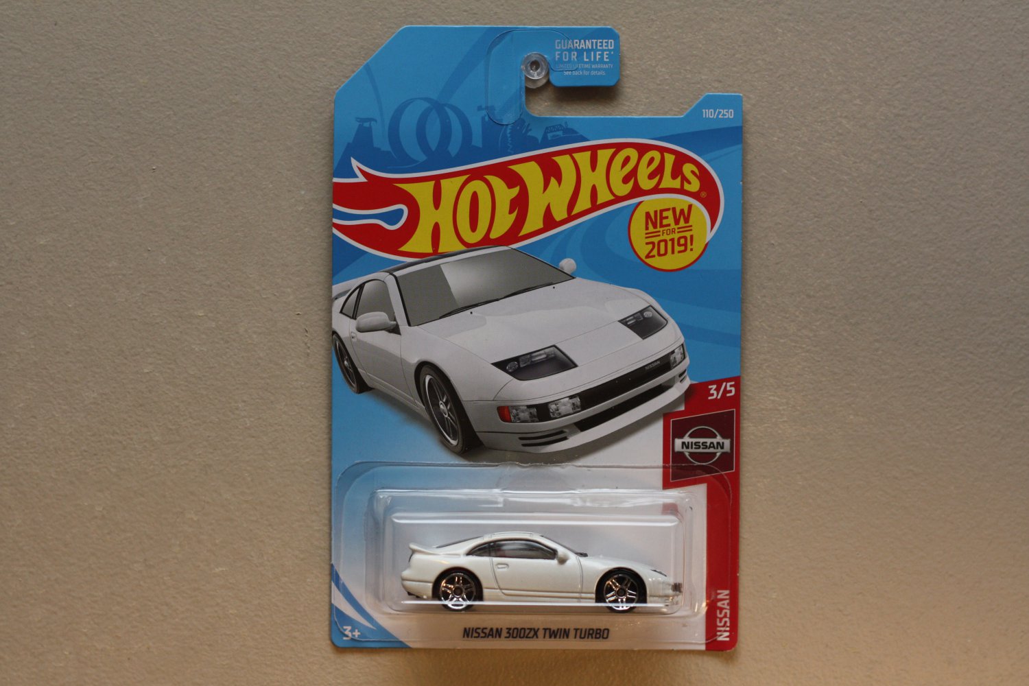 Hot Wheels Nissan 300zx Twin Turbo White #110 2019 on Long Card for sale online