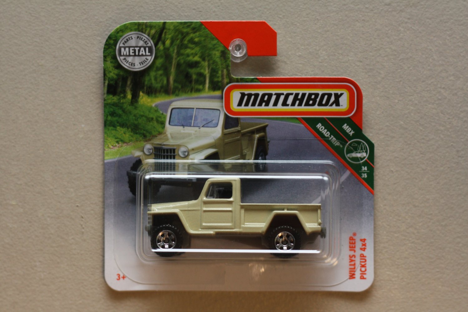 Matchbox 2018 MBX Road Trip Jeep Willys Pickup 4x4 (ivroy)