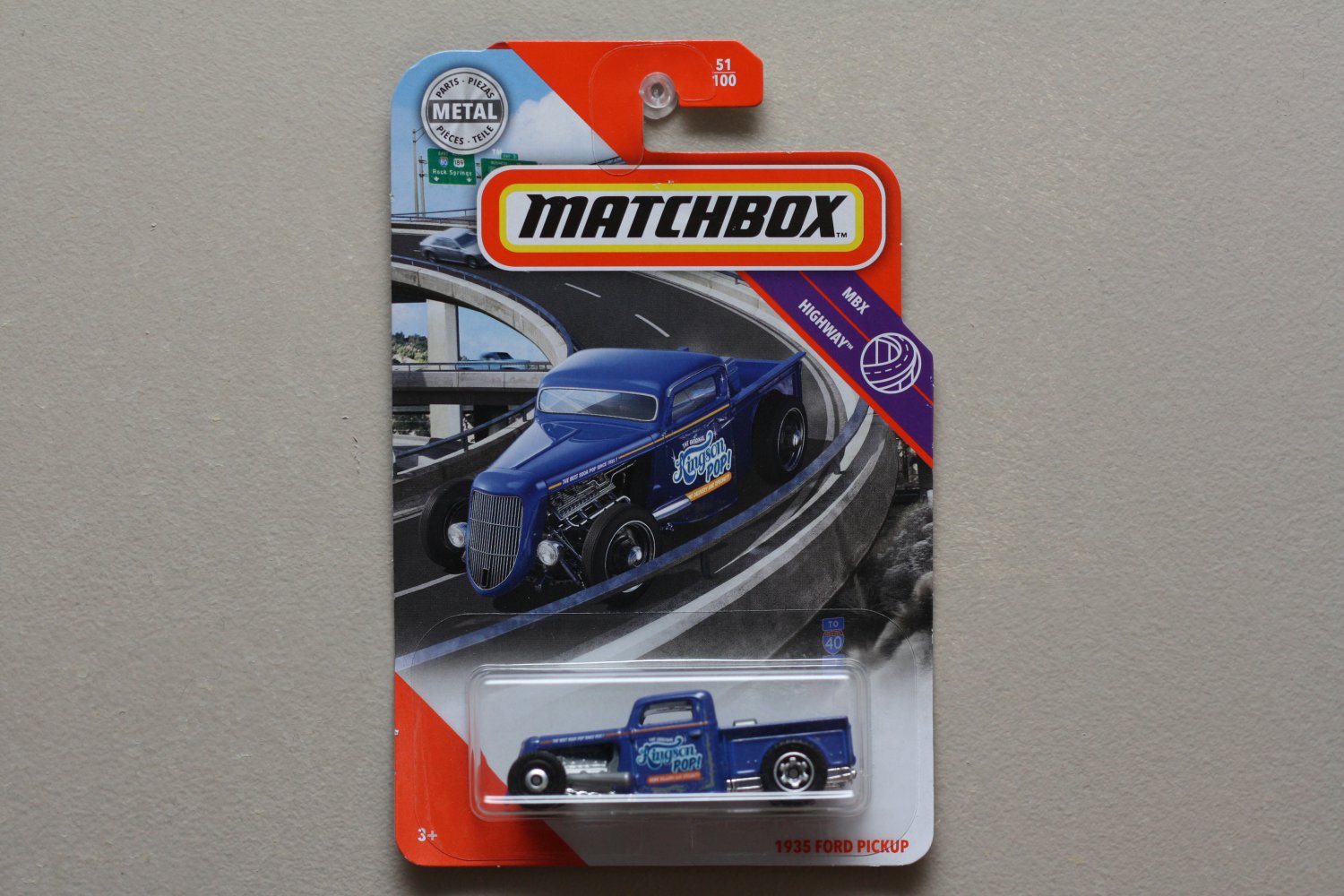 Matchbox 2020 MBX Highway '35 Ford Pickup (blue)