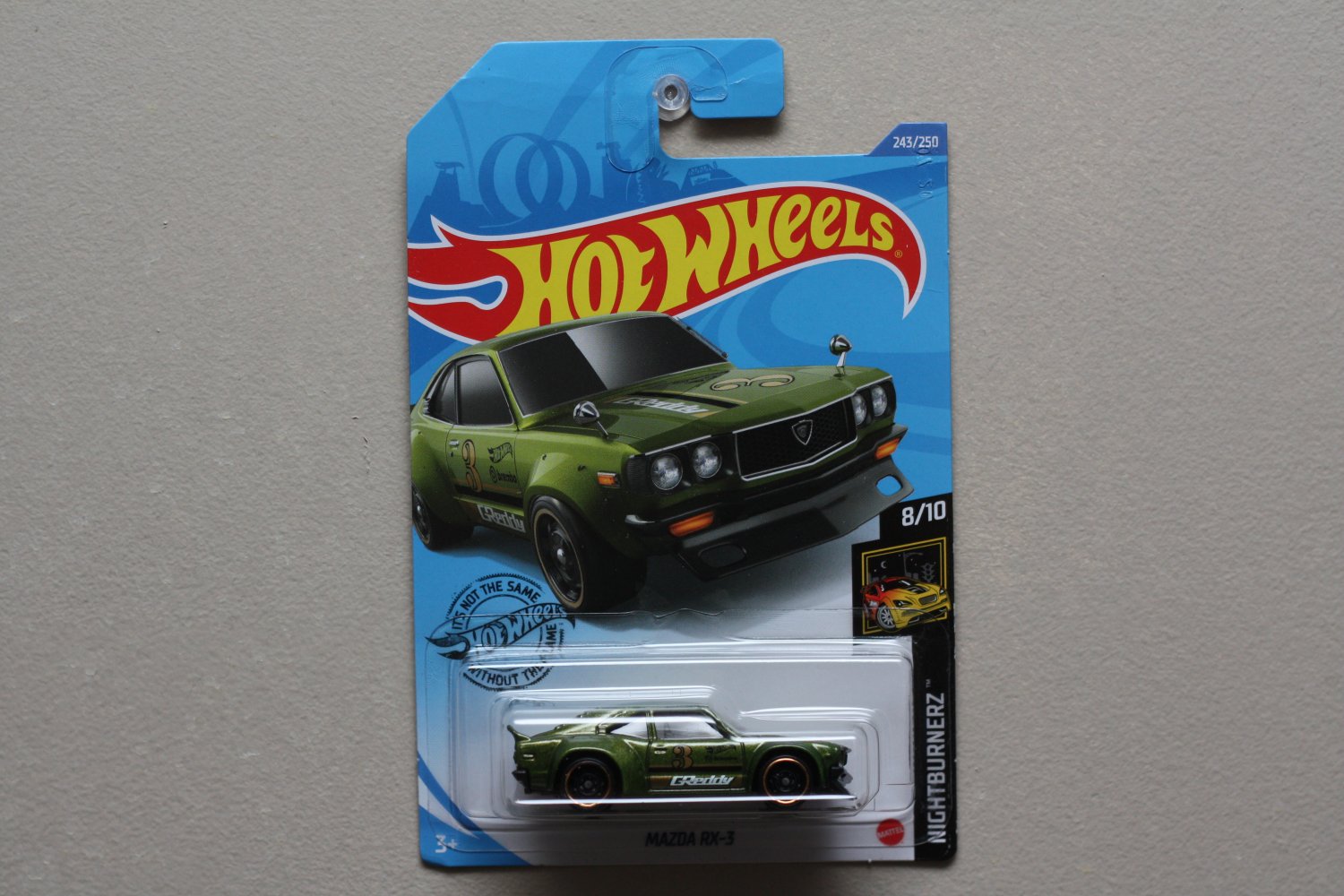 Hot Wheels 2020 Nightburnerz Mazda RX-3 (green) (SEE CONDITION)